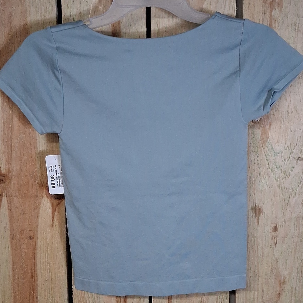 Womens Wallflower NWT Insta-Smooth Square Neck Top Size S/M Mint Green Cropped - Picture 5 of 8